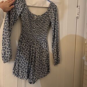 Floral Long Sleeve Romper
